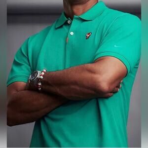 Nike Golf Tiger Woods Frank Polo Masters Green 2020 size large.